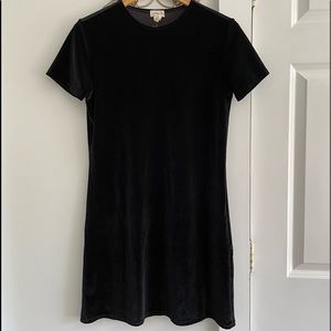J Crew velvet shift dress